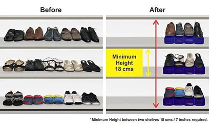 Shoe Organizer - The Adjustable Shoe Rack Space Saver