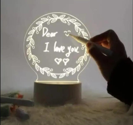 Acrylic Night Light Message Writing Board - VirtuMart