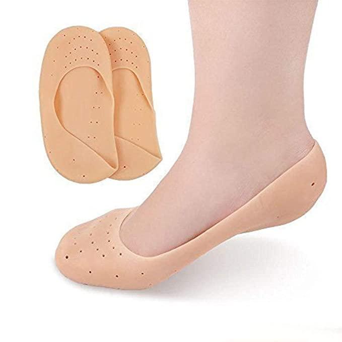 Anti Crack Full Length Silicone Foot Protector Moisturizing Socks (Pair of 1) - VirtuMart