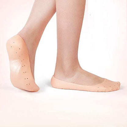 Anti Crack Full Length Silicone Foot Protector Moisturizing Socks (Pair of 1) - VirtuMart