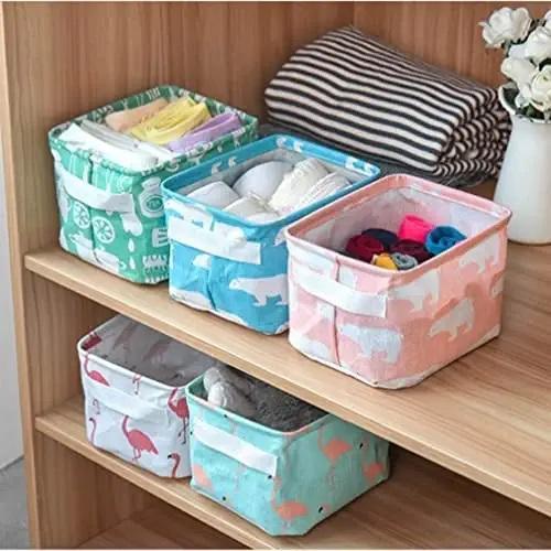 Canvas Drawer Organizer for Innerwear, Clothing, Underwear, Bra, Socks, Tie, Etc - VirtuMart