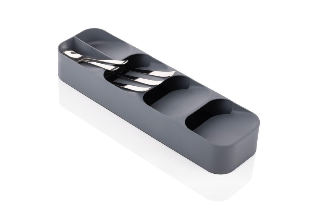 Junk Drawer Organizer Tray for Cutlery Silverware Original Knife and Fork Storage (Pack of 2) - VirtuMart