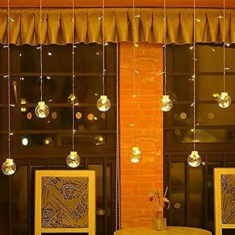 LED Wish Ball Curtain Light Fairy (White) - VirtuMart