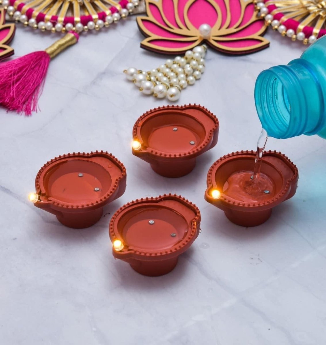 Smokeless Water Senor Diyas ( RE-USABLE & LONG LASTING)  - VirtuMart