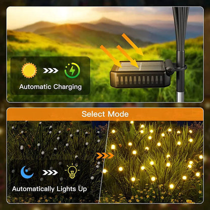 Solar Powered Firefly Garden Light (Warm White) - VirtuMart