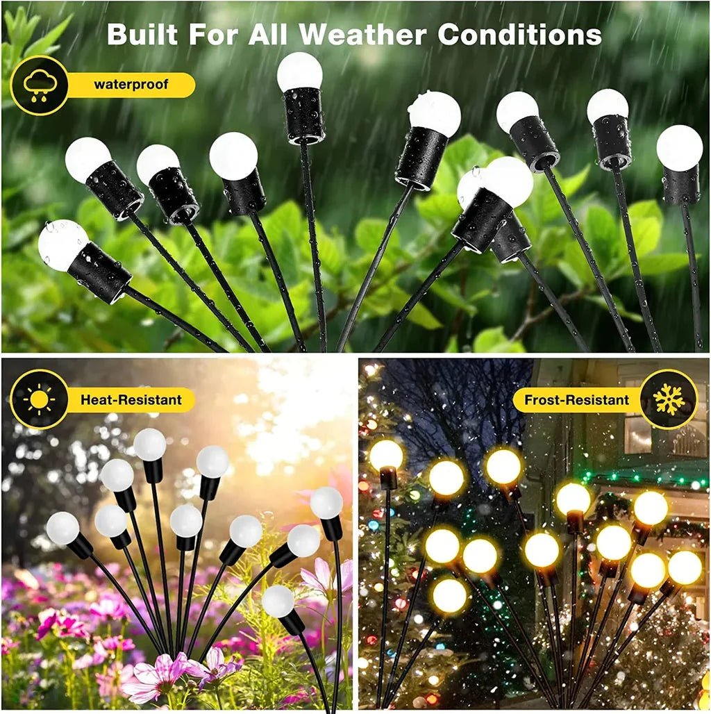 Solar Powered Firefly Garden Light (Warm White) - VirtuMart