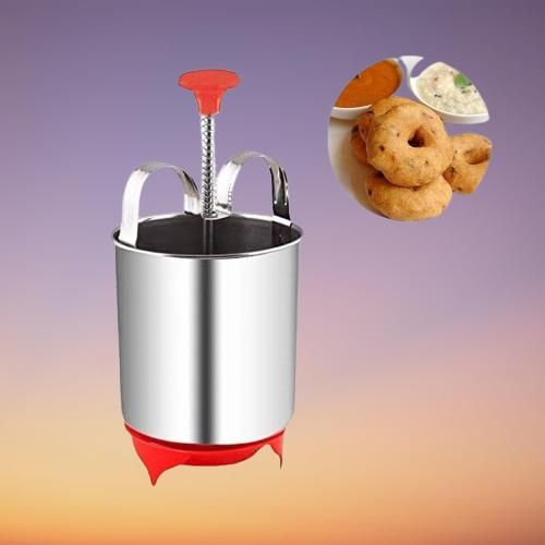 Stainless Steel Medu Vada Maker With Stand - VirtuMart