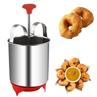 Stainless Steel Medu Vada Maker With Stand - VirtuMart