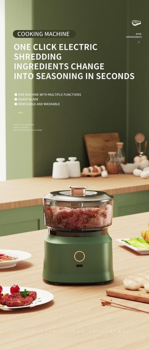 Wireless Portable Food Chopper - USB Rechargeable Vegetable & Fruit - VirtuMart