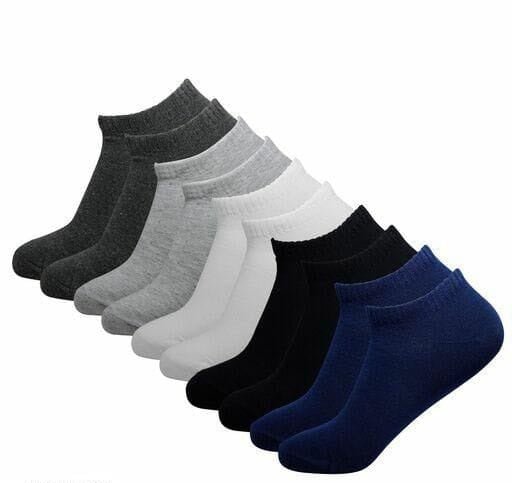 Women Solid Ankle Length Socks (Pack of 8) - VirtuMart