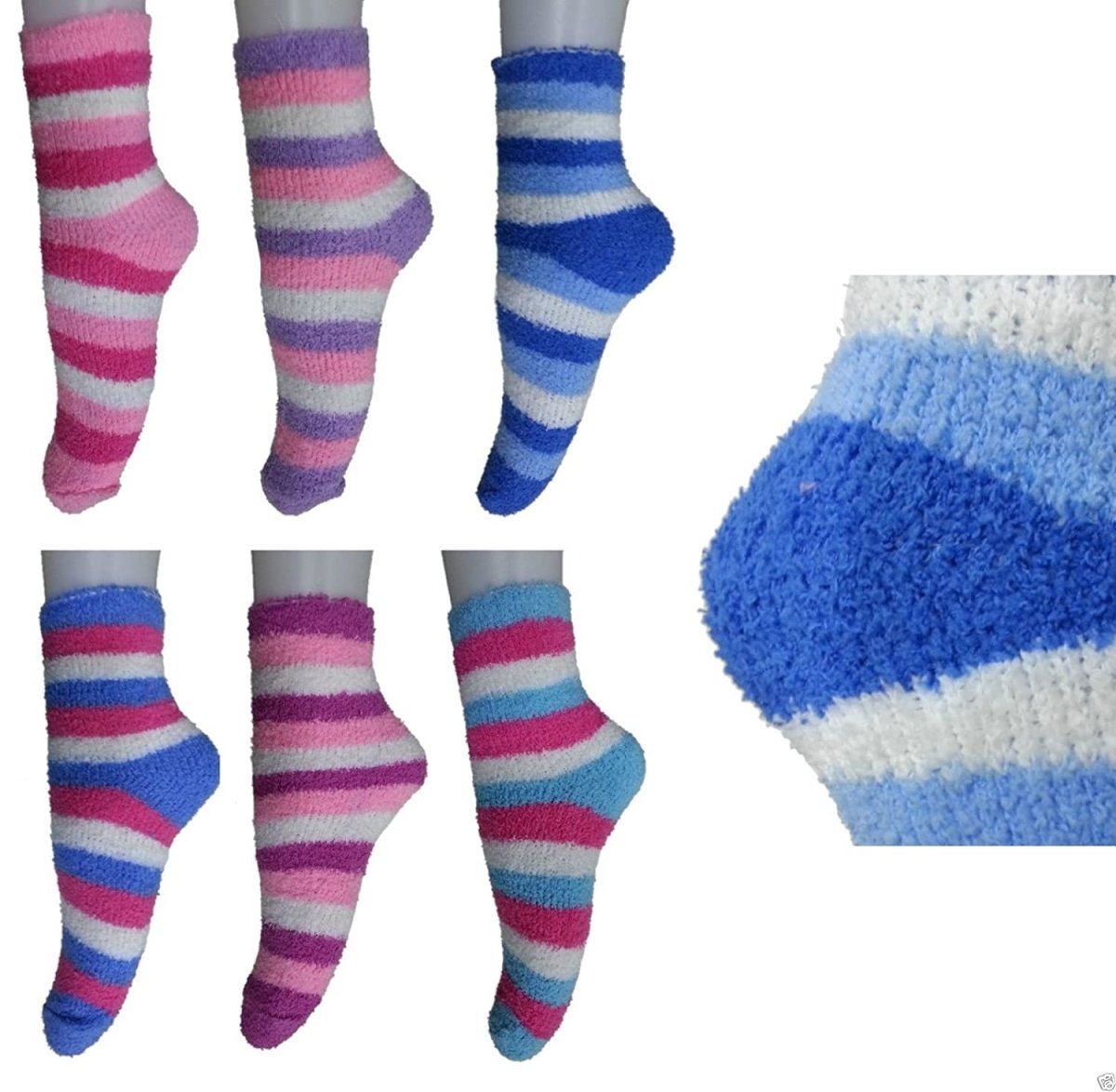 Women's Soft & Cozy Ladies Women Girls Fuzzy Socks Winter Warm Feather Socks - VirtuMart