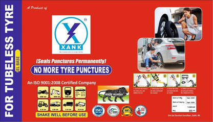 XANK Tyre Sealer Pack Of 1 NO PUNCHER Tubeless Tyre Puncture Repair Kit - VirtuMart